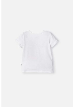 Camiseta LittleMic Marfil Manga Corta Para Niña 2T A 5T 4T