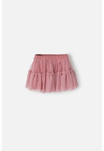 Falda De LittleMic Tipo Tutu Palo De Rosa Para Niña 2T A 5T 3T LittleMic
