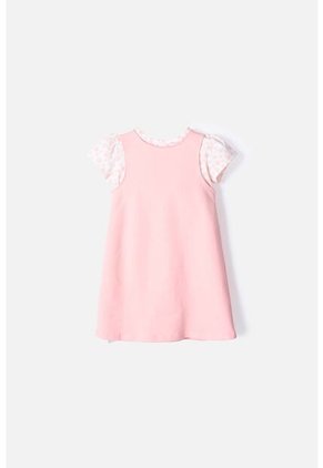 Vestido De LittleMic De Dos Piezas Salmon Para Niña 2T A 5T 5T