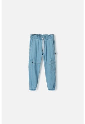 Jogger LittleMic Con Cordón Azul Claro Para Niña 2T A 5T 3T