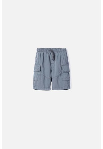 Bermuda De Littlemic Con Bolsillos Gris Para Niño 2T A 5T 4T LittleMic