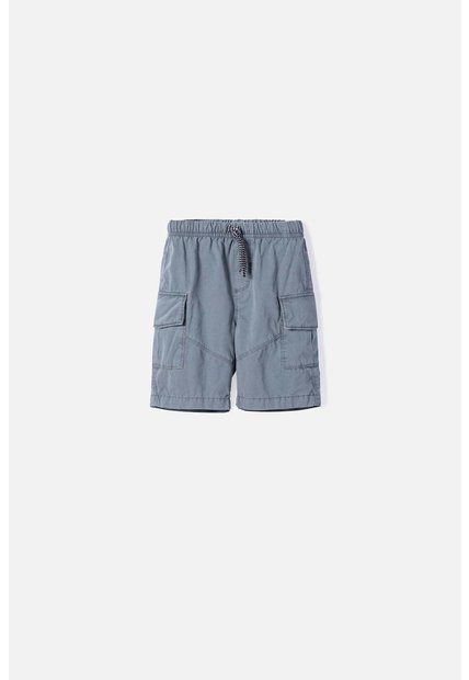 Bermuda De Littlemic Con Bolsillos Gris Para Niño 2T A 5T 4T