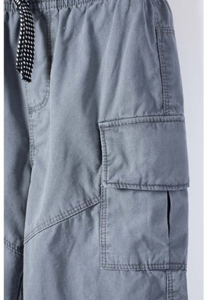 Bermuda De Littlemic Con Bolsillos Gris Para Niño 2T A 5T 4T