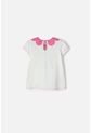Camiseta Littlemic Marfil Cuello Redondo Para Niña 2T A 5T 2T de LittleMic