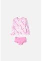 Vestido De Baño LittleMic Multicolor Manga Larga Para Niña 2T A 5T 3T de LittleMic