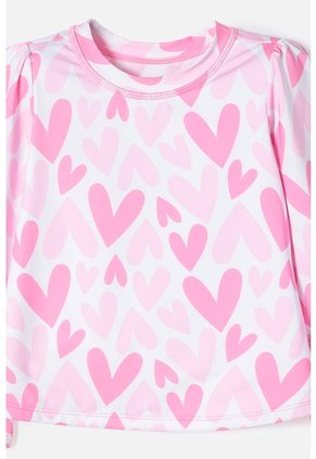 Vestido De Baño LittleMic Multicolor Manga Larga Para Niña 2T A 5T 3T