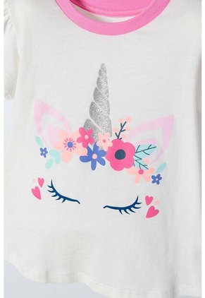 Pijama LittleMic Con Pantalón Largo Multicolor Para Niña 2T A 5T 3T