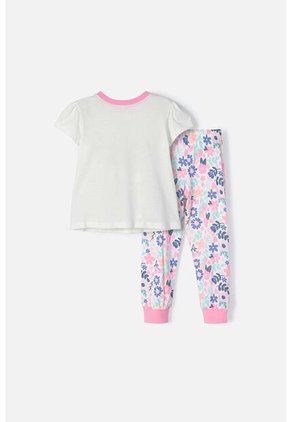 Pijama LittleMic Con Pantalón Largo Multicolor Para Niña 2T A 5T 3T