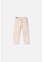 Jogger De Littlemic Con Cordón Almendra Para Niña 2T A 5T 4T de LittleMic