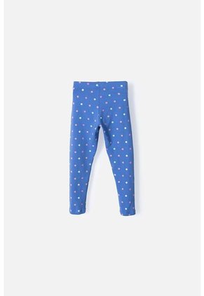 Leggins LittleMic Con Cintura Elástica Azul Para Niña 2T A 5T 3T
