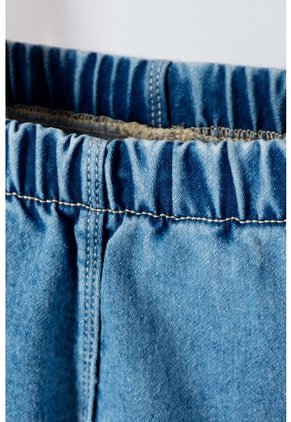Jogger De Littlemic Cintura Elastica Azul Para Bebé Niña 3-6