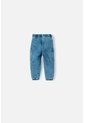 Jogger De Littlemic Cintura Elastica Azul Para Bebé Niña 3-6 de LittleMic