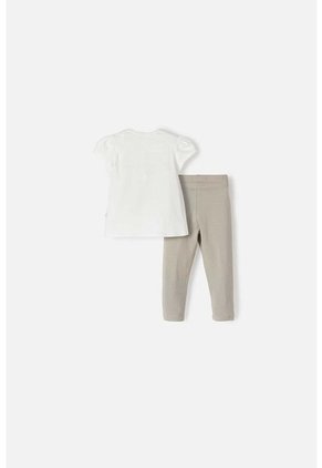 Conjunto De LittleMic Con Pantalón Largo Verde Para Bebé Niña 12-18