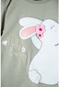 Conjunto LittleMic Verde Y Caqui Manga Larga Para Bebé Niña 18-24 de LittleMic