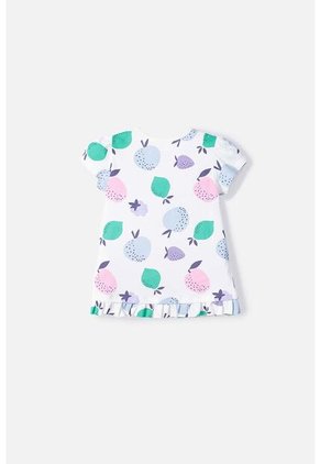 Camiseta De Littlemic Manga Corta Marfil Para Niña 2T A 5T 5T