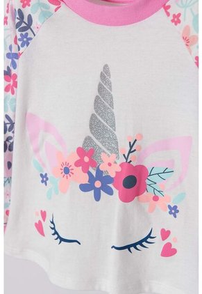 Pijama Littlemic Con Pantalón Largo Para Niña 2T A 5T 2T