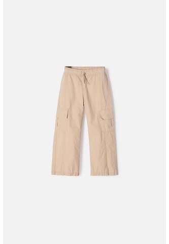 Jogger De Littlemic Con Cordón Caqui Para Niña 2T A 5T 4T LittleMic