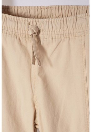 Jogger De Littlemic Con Cordón Caqui Para Niña 2T A 5T 4T
