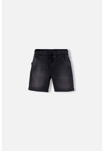 Bermuda De Littlemic Con Cordón Negro Para Niño 2T A 5T 2T LittleMic
