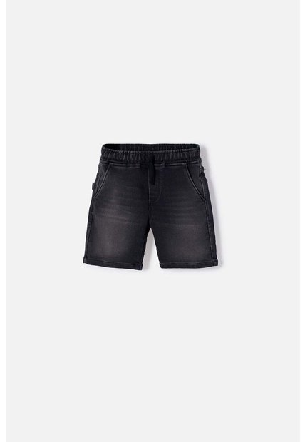 Bermuda De Littlemic Con Cordón Negro Para Niño 2T A 5T 2T