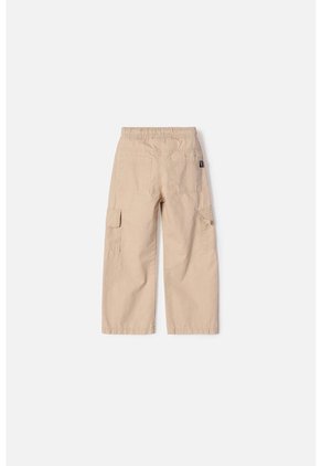 Jogger De Littlemic Con Cordón Caqui Para Niña 2T A 5T 4T
