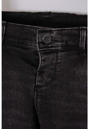 Jean LittleMic En Denim Tono Oscuro Con Bolsillos Tipo Cargo Para Niño 2T A 5T 2T