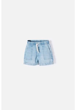 Short De Littlemic Con Cordón Azul Para Niña 2T A 5T 2T