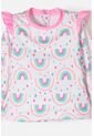 Conjunto De Baño Littlemic Blanco Y Rosa Para Bebé Niña 6-9 de LittleMic