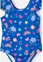 Vestido De Baño De Littlemic Azul Para Niña 2T A 5T 3T de LittleMic