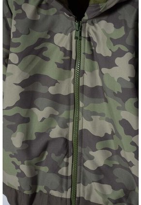 Chaqueta Littlemic Con Cierre Verde Militar Niño 2T A 5T 4T