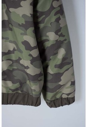 Chaqueta Littlemic Con Cierre Verde Militar Niño 2T A 5T 4T