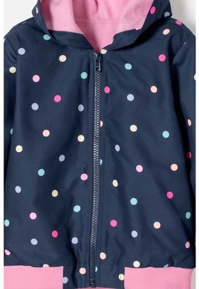 Chaqueta De Littlemic Con Capucha Multicolor Para Niña 2T A 5T 2T