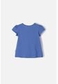 Camiseta Littlemic Azul Estampada En Frente Para Niña 2T A 5T 2T de LittleMic