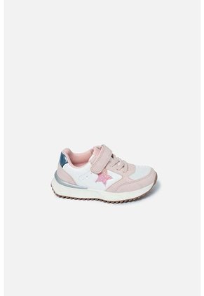 Tenis De LittleMic Blanco Y Rosado Para Niña 27