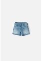 Short De Littlemic Con Bolsillos Azul Para Niña 2T A 5T 2T de LittleMic