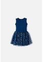 Vestido De Littlemic Con Tull Azul Para Niña 2T A 5T 3T de LittleMic