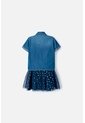 Vestido De Littlemic Con Tull Azul Para Niña 2T A 5T 3T de LittleMic