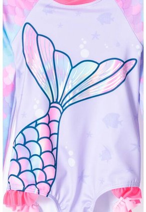 Vestido De Baño LittleMic Manga Larga Para Niña 2T A 5T 3T