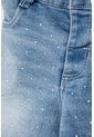 Short De Littlemic Con Bolsillos Azul Para Niña 2T A 5T 2T de LittleMic