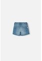 Short De Littlemic Con Bolsillos Azul Para Niña 2T A 5T 2T de LittleMic