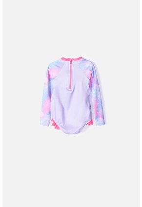 Vestido De Baño LittleMic Manga Larga Para Niña 2T A 5T 3T