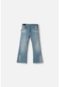 Jean De Littlemic Con Bota Amplia Para Niña 2T A 5T 2T de LittleMic