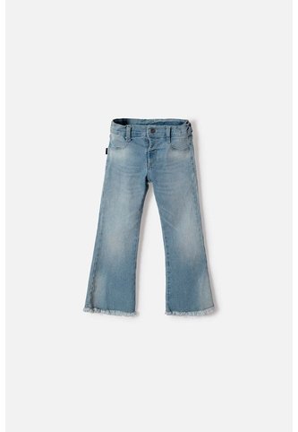 Jean De Littlemic Con Bota Amplia Para Niña 2T A 5T 2T LittleMic