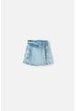 Falda De Littlemic Denim Azul Para Niña 2T A 5T 3T de LittleMic