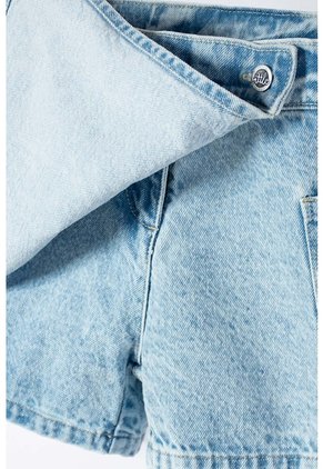 Falda De Littlemic Denim Azul Para Niña 2T A 5T 3T