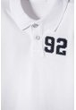 Camiseta Tipo Polo De Littlemic Blanco Para Niño 2T A 5T 3T de LittleMic