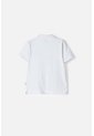 Camiseta Tipo Polo De Littlemic Blanco Para Niño 2T A 5T 3T de LittleMic