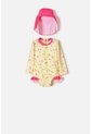 Vestido De Baño De Littlemic Con Gorro Multicolor Para Bebé Niña 3-6 de LittleMic