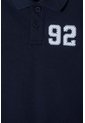 Camiseta Tipo Polo De Mic Azul Para Niño 2T A 5T 3T de LittleMic