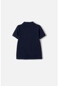 Camiseta Tipo Polo De Mic Azul Para Niño 2T A 5T 3T de LittleMic